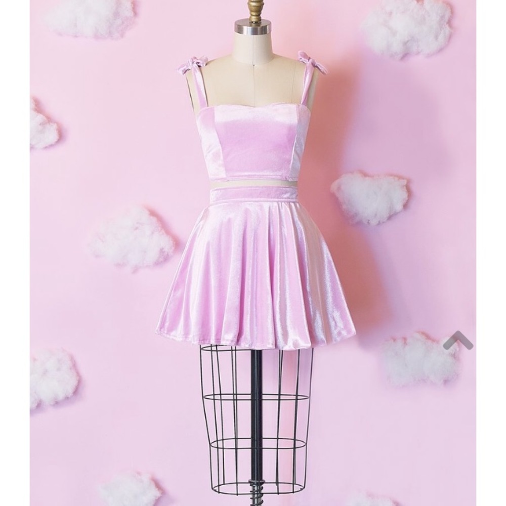 Bonne Chance Velvet 2 piece dress